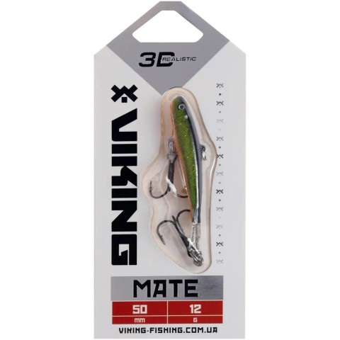 Балансир Viking Fishing Mate Ice Jig 50mm 12g #18 Golden Green