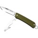 Багатофункціональний ніж Ruike Criterion S21, (5.3 см) 12C27 / G10 зелений, 5 інстр.