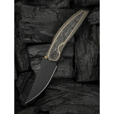 Ніж складаний мисливський Weknife Quinseris, (10,1 см) Bohler M390 / Titanium бронзовий