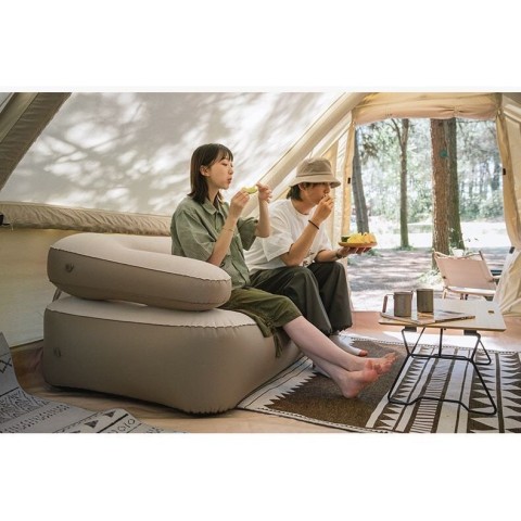 Диван, матрас надувний двомісний Naturehike NH22FCD07, надлегкий, 165x95x65 см, зі зйомною спинкою