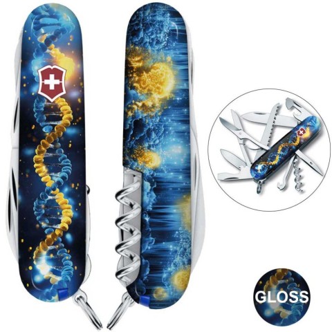 Ніж Victorinox Huntsman Ukraine 91мм,15функ ,ДНК Українця