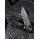 Ніж складаний кишеньковий Civivi Elementum, (7.5 см) Damascus / Carbon Fiber сірий