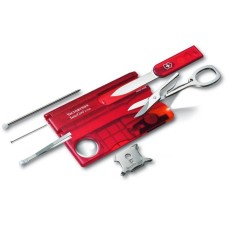 Ніж Victorinox Swisscard Lite 82х54х4мм,12функ,черв.прозор (блістер)