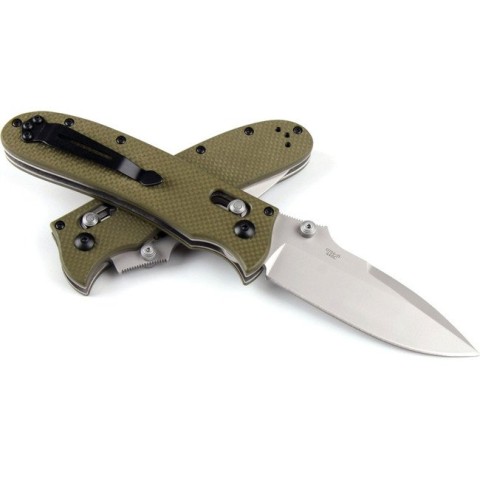 Ніж складаний туристичний Ganzo G704 (8.6 см) 440C / G10 зелений