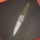 Ніж складаний туристичний Ganzo G743-2 (8.7 см) 440C шорсткий / G10 зелений