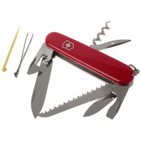 Ніж Victorinox Camper 91мм,13функ,черв (блістер)