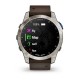 Смарт-годинник Garmin D2 Mach 1 з коричневим ремінцем Оксфорд