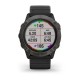 Смарт-часы Garmin fenix 6X Pro Solar титановые серые DLC с черным ремешком