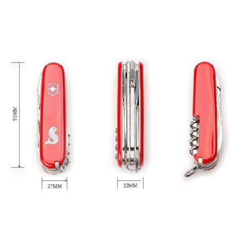 Ніж Victorinox Angler 91мм,18функ,черв