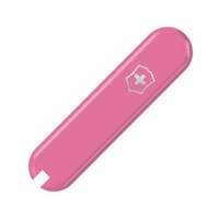 Накладка на ніж Victorinox 58мм pink передня з лого (Fa+)