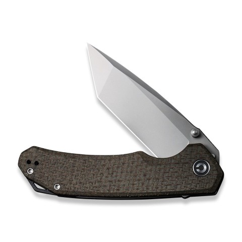 Ніж складаний туристичний Civivi Brazen, (8.8 см) D2 / Micarta зелений