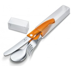 Набор кухонный Victorinox SwissClassic Table Set  3шт з помар. ручкою (складаний ніж, виделка, ложка)