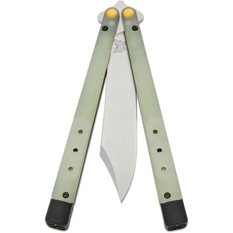 Ніж Benchmade Necron, balisong, jade G10, 99