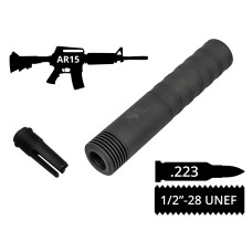 Глушник розбірний 2в1 з полум'ягасником AFTactical S44F24 .223 1/2