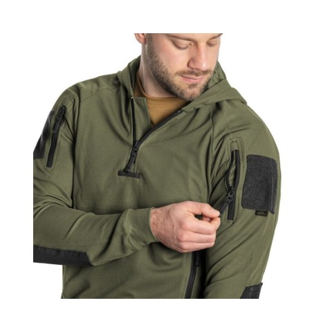 Кофта тактична Helikon-Tex RANGE HOODIE - TopCool, оливковий, розмір XXL