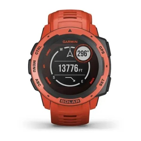Смарт-годинник Garmin Instinct Solar Flame Red