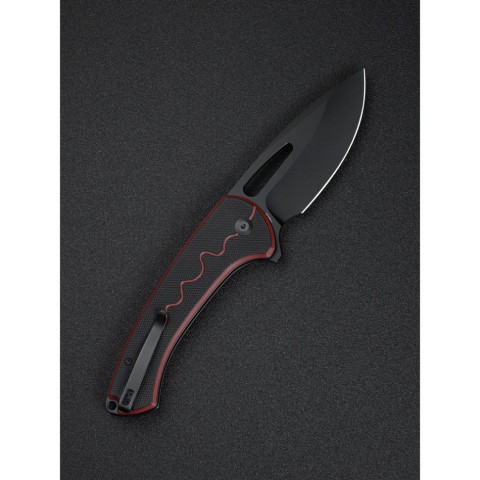 Ніж складаний туристичний Sencut Squiggy, (9.9 см) 9Cr18MoV / G10 червоно-чорний
