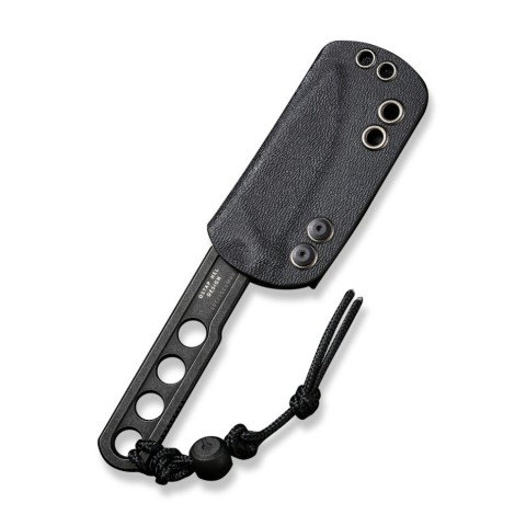 Ніж фіксований тактичний Civivi Circulus, (5 см) 10Cr15CoMoV чорний з бусиною з титану 6AL4V