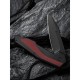 Ніж складаний туристичний Civivi Hypersonic, (9.4 см) 14C28N / Steel & G10 чорно-бордовий