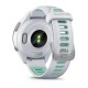 Смарт-часы Garmin Forerunner 265s с черным безелем, белым корпусом и бело-неотропик силиконовым ремешком