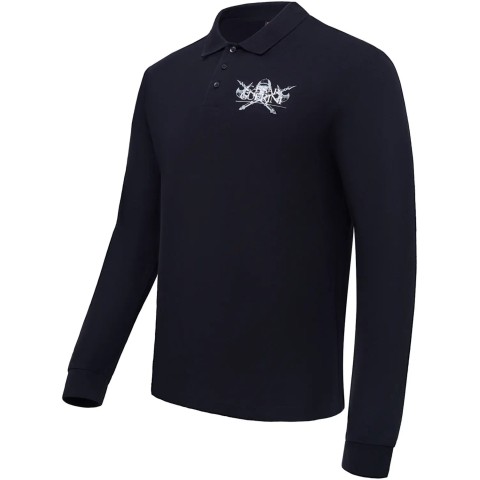Футболка Caesar Guerini Polo long sleeve M ц:black