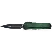 Нож Microtech Cypher II D/E Black Blade X-51 Handle Green