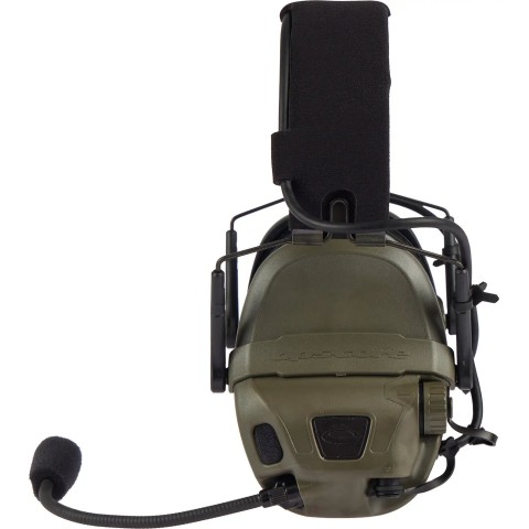Активные наушники Ops-Core AMP Communication Headset-Connectorized. Верхний держатель. Ranger Green