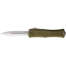 Нож Microtech Hera II Mini D/E Stonewash, полусеррейтор od green