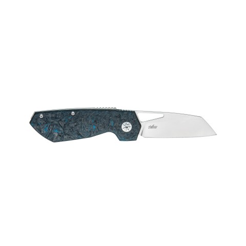 Ніж Maserin W2, M390,  fat carbon, синій
