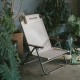 Крісло складане з регульованим нахилом Naturehike CNK2550JJ012, вуглецева сталь, бежевий