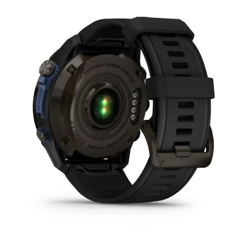 Смарт-часы Garmin Descent Mk3i (51 мм) карбоново-серые DLC титановые с черным силиконовым ремешком и Descent T2 Transceiver