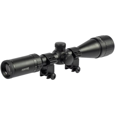 Приціл оптичний Hawke Fast Mount 3-9x40 AO сітка Mil Dot. Кільця на Weaver