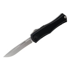 Ніж Microtech Hera II OTF, recurve stonewash, чорний