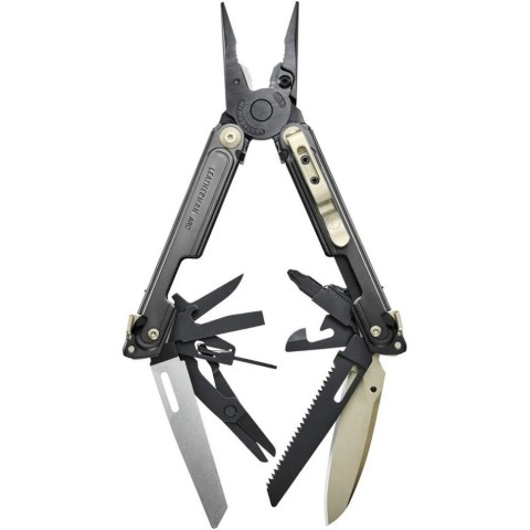 Мультиінструмент Leatherman ARC Obsidian Limited, шкіряний чохол, біти