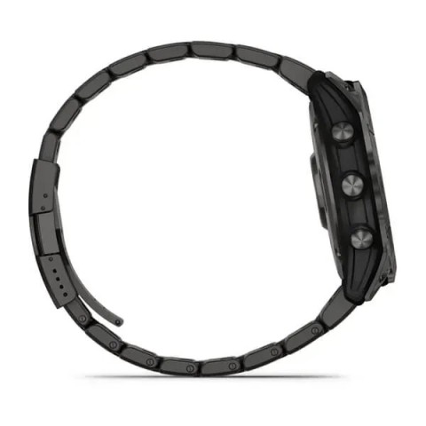 Смарт-годинник Garmin fenix 7X Sapphire Solar карбоново-сірий титановий DLC з титановим вентильованим браслетом