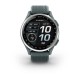 Смарт-часы Garmin Approach S44 с серебристым алюминиевым безелем и серым ремешком