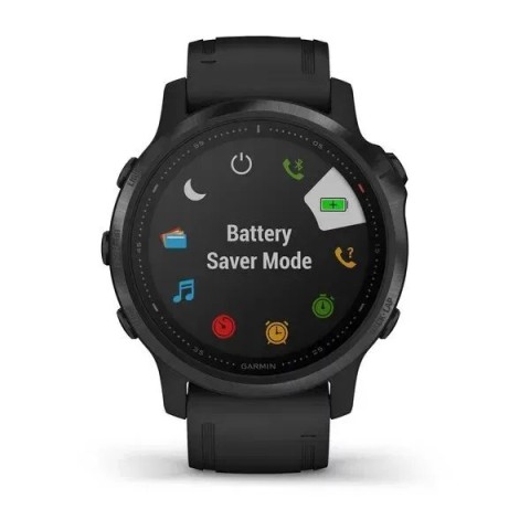 Смарт-часы Garmin fenix 6S Pro черные с черным ремешком