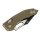 Нож Microtech Stitch S/E Ram-Lock, fluted, черный клинок, рукоять G10 OD green