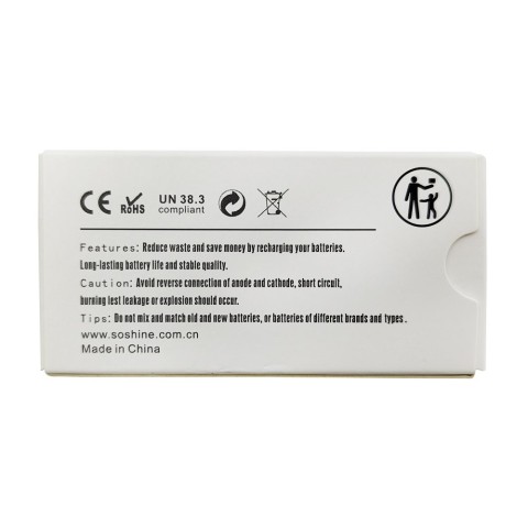 Аккумуляторы Soshine CR123A/16340 700mAh (4 шт)