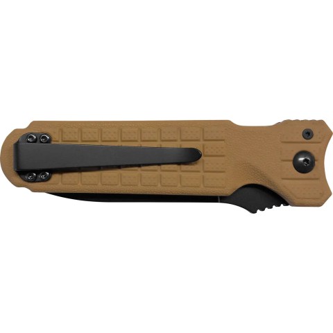 Нож Fox Predator II Black Blade - 2F Full Auto ц:coyote