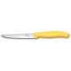 Нож кухонный Victorinox SwissClassic стейковый 11 см, серрейтор, желтый