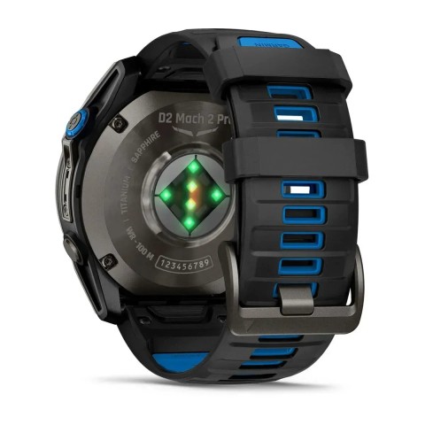 Смарт-годинник Garmin D2 Mach 2 Pro карбоново-сірий DLC титановий з каштановим шкіряним ремінцем