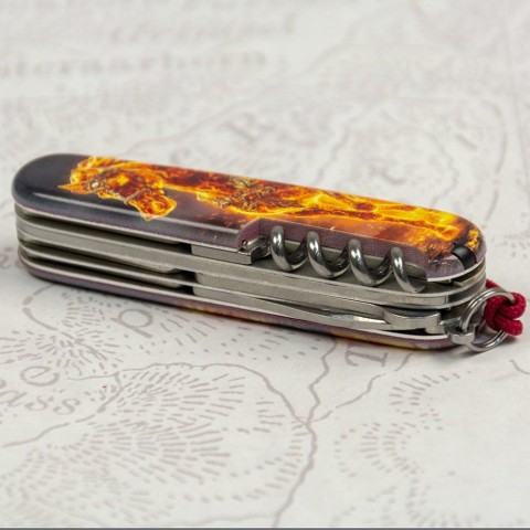 Складаний ніж Victorinox HUNTSMAN ZODIAC Золотий кінь 1.3713.Z5220pk