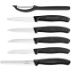 Набор кухонный Victorinox SwissClassic Paring Set 6шт с черн. ручкой (5 ножей, овощечистка) (GB)