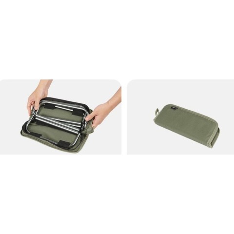 Стілець складаний Naturehike CNK2550JJ011, алюміній, оливковий