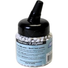 Страйкбольные шарики ASG Standard , 0.20g, 1000 pcs. white