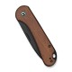Ніж складаний кишеньковий Civivi Elementum Slip Joint, (7.5 см) 14C28N / Guibourtia Wood