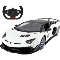 Машинка Rastar Lamborghini Aventador SVJ (96070) на радиоуправлении. 1:14. Белый