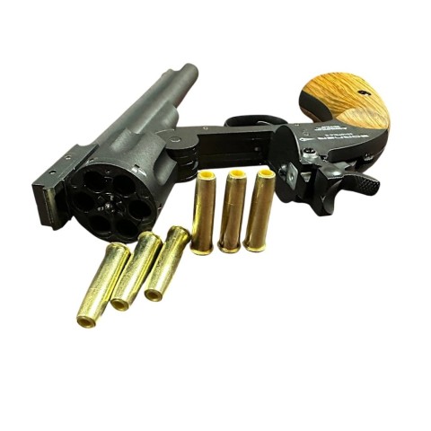 Револьвер пневм. Borner Schofield Black cal. 4.5 mm/Pellets+BBs