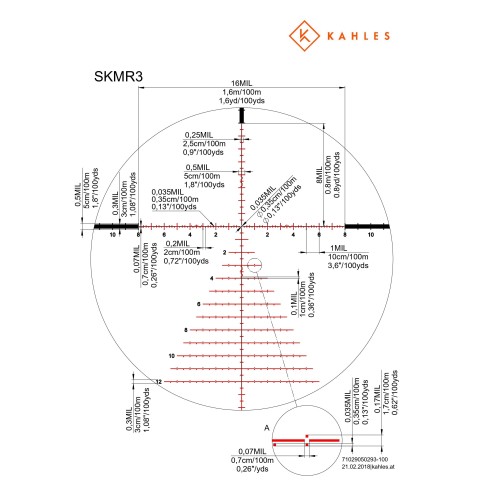 Прицел оптический KAHLES K 525i CCW 5-25x56 / SKMR3-left